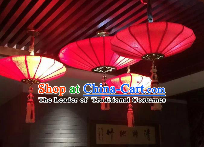 Traditional Chinese Handmade Red Sheepskin Palace Lantern China Ceiling Palace Lamp