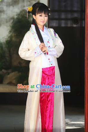 Traditional Ancient Chinese Female Costume, Elegant Hanfu Clothing Chinese Ming Dynasty Imperial Emperess Embroidered Plum Blossom Clothing for Women