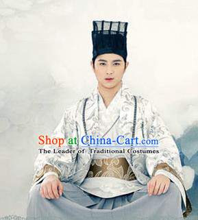 Traditional Ancient Chinese Male Costume, Elegant Hanfu Clothing Chinese Han Dynasty Clothing for Men