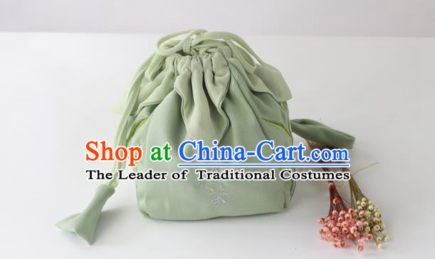 Traditional Ancient Chinese Embroidered Handbags Embroidered Bamboo Bag for Women