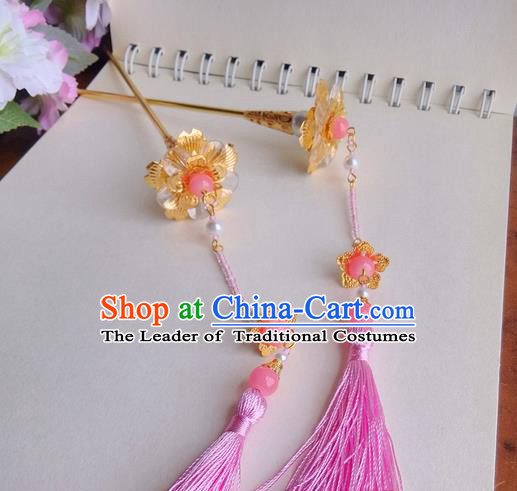 Chinese Ancient Style Hair Jewelry Accessories Hairpins Headwear Headdress Hair Fascinators for Women