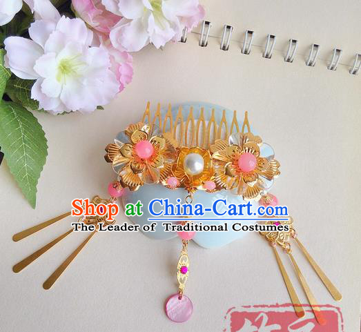 Chinese Ancient Style Hair Jewelry Accessories Hairpins Headwear Headdress Hair Fascinators for Women