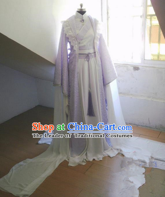 Traditional Ancient Chinese Imperial Consort Costume, Ancient Young Lady Elegant Hanfu Clothing Chinese Tang Dynasty Imperial Princess Cosplay Fairy Tailing Embroidered Dress for Women