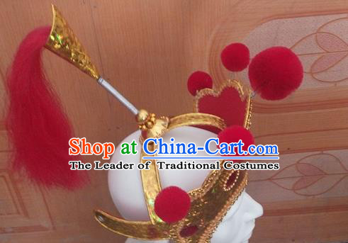 Traditional Ancient Chinese Classical Peking Opera Props Peking Opera Headwear Royal Hat