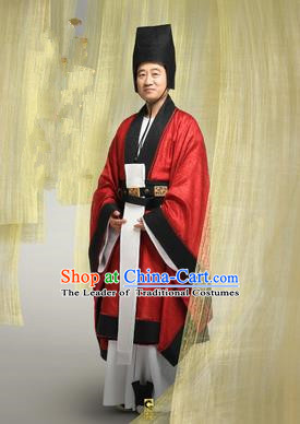 Traditional Ancient Chinese Imperial Eunuch Costume, Chinese Tang Dynasty Minister Clothing for Men