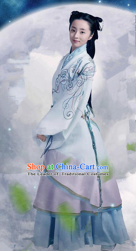 Traditional Ancient Chinese Imperial Emperess Costume, Chinese Qin Dynasty Young Lady Dress, Cosplay Chinese Imperial Princess Hanfu Clothing for Women