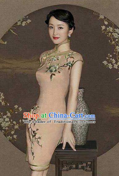 Traditional Chinese Female Costumes Chinese Ancient Clothes Chinese Silk Cheongsam Tang Suits Dress for Women
