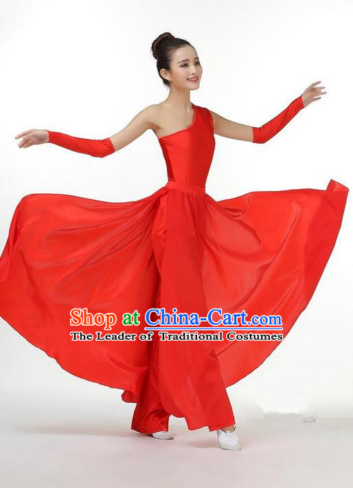 Traditional Chinese Yangge Fan Dance Modern Dance Costume