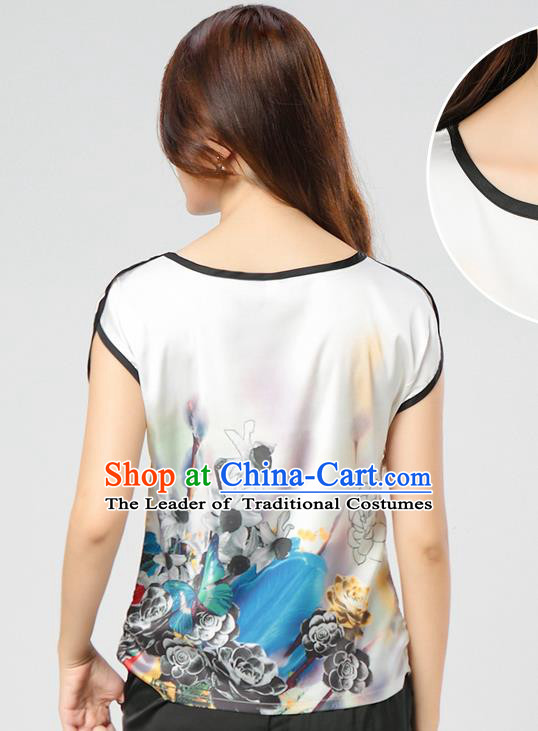 Traditional Ancient Chinese Young Women Cheongsam Dress Republic of China Tangsuit Stand Collar Blouse Dress Tang Suit Clothing for Women