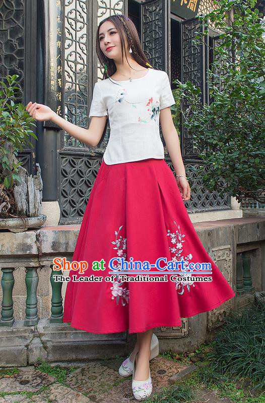 Traditional Ancient Chinese Young Women Cheongsam Dress Republic of China Tangsuit Stand Collar Blouse Dress Tang Suit Clothing for Women