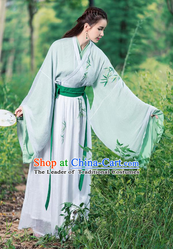 Traditional Ancient Chinese Young Women Cheongsam Dress Republic of China Tangsuit Stand Collar Blouse Dress Tang Suit Clothing for Women