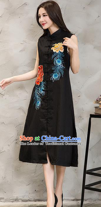 Traditional Ancient Chinese Young Women Cheongsam Dress Republic of China Tangsuit Stand Collar Blouse Dress Tang Suit Clothing for Women