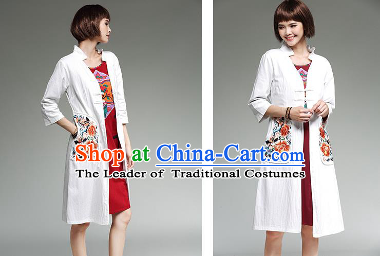 Traditional Ancient Chinese Young Women Cheongsam Dress Republic of China Tangsuit Stand Collar Blouse Dress Tang Suit Clothing for Women