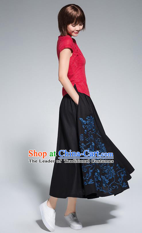 Traditional Ancient Chinese Young Women Cheongsam Dress Republic of China Tangsuit Stand Collar Blouse Dress Tang Suit Clothing for Women