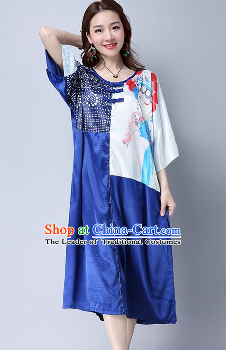 Traditional Ancient Chinese National Costume, Elegant Hanfu Silk Dress, China Tang Suit Chirpaur Cheongsam Elegant Dress Clothing for Women