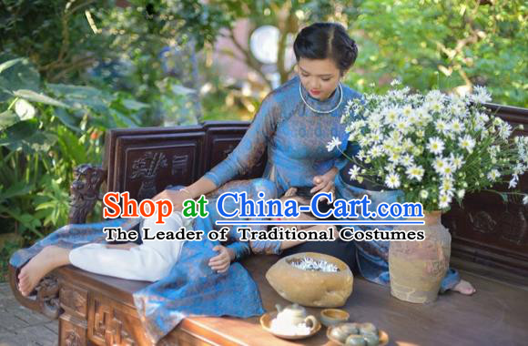 Vietnamese Trational Dress Vietnam Ao Dai Cheongsam Clothing