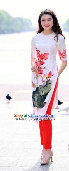 Vietnamese Trational Dress Vietnam Ao Dai Qipao Clothing