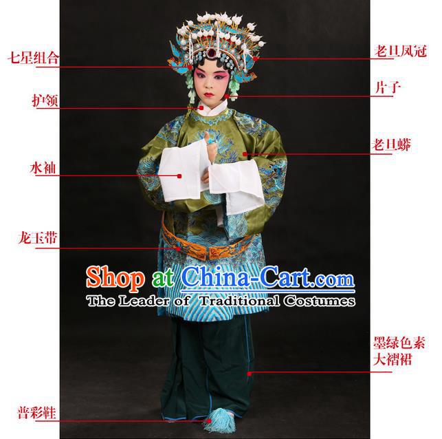 China Peking Opera Gifted Youth Man Costume Embroidered Robe Opera Costumes