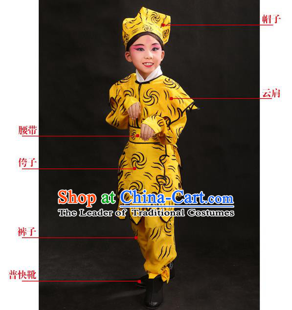 China Peking Opera Gifted Youth Man Costume Embroidered Robe Opera Costumes