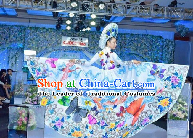 Vietnamese Trational Dress Vietnam Ao Dai Qipao Clothing