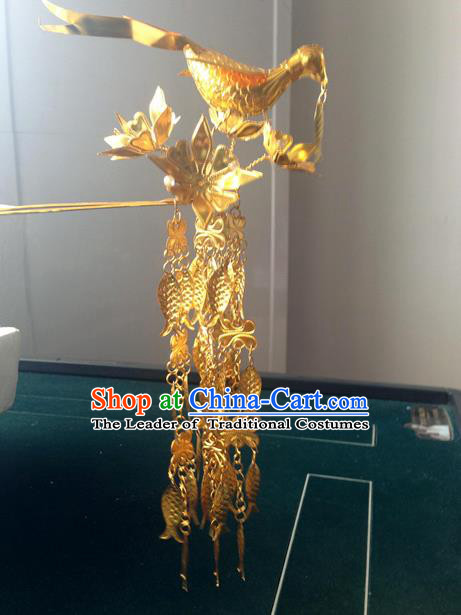 Chinese Ancient Style Hair Jewelry Accessories Hairpins Headwear Headdress Hair Fascinators for Women