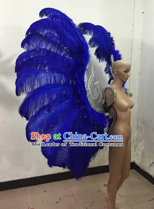 Top Compere Performance Catwalks Costume Children Chorus Red Dress with Wings Modern Dance Princess Short Red Bubble Dress for Girls Kids