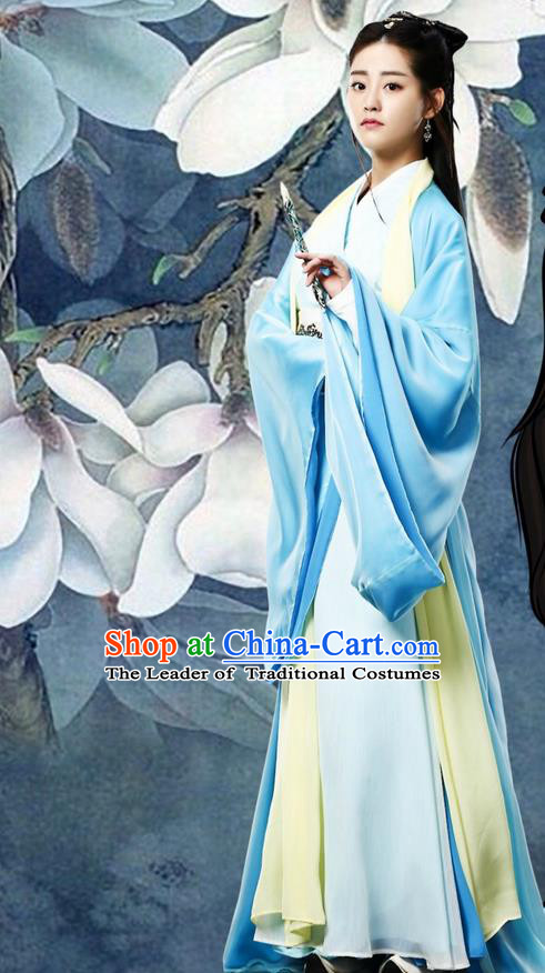 Traditional Ancient Chinese Imperial Princess Costume and Handmade Headpiece Complete Set, Elegant Hanfu Clothing Chinese Noble Lady Dress Clothing