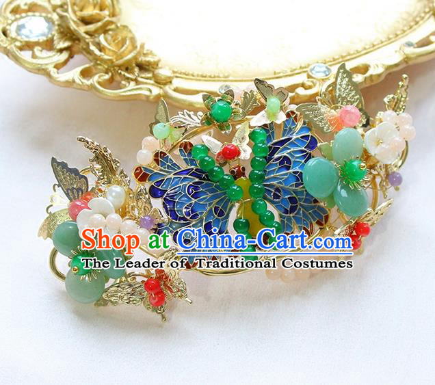 Chinese Ancient Style Hair Jewelry Accessories Hairpins Headwear Headdress Hair Fascinators for Women