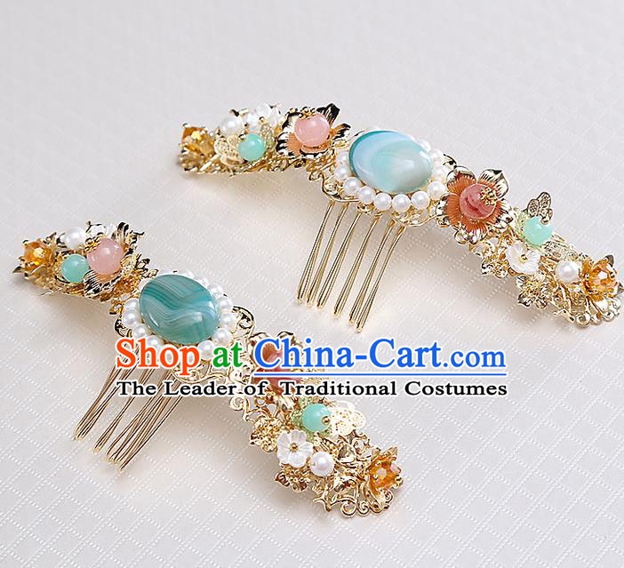 Chinese Ancient Style Hair Jewelry Accessories Hairpins Headwear Headdress Hair Fascinators for Women