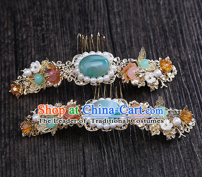 Chinese Ancient Style Hair Jewelry Accessories Hairpins Headwear Headdress Hair Fascinators for Women