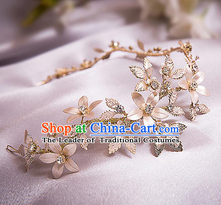 Top Grade Handmade Wedding Dragonfly Hair Accessories Bride Hair Clasp, Traditional Baroque Princess Headband Headpiece for Women