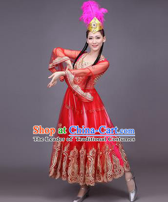 Traditional Chinese Yangge Fan Dancing Costume Modern dancing Dress Clothing