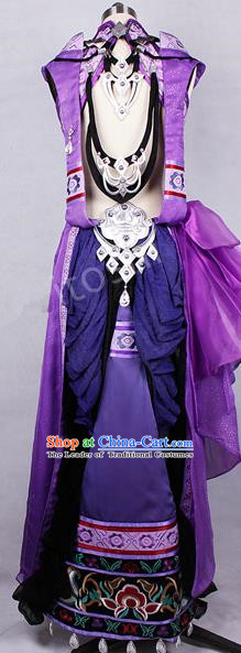 Chinese Ancient Cosplay Costumes Chinese Traditional Embroidered Clothes Ancient Chinese Cosplay Swordsman Knight Costume