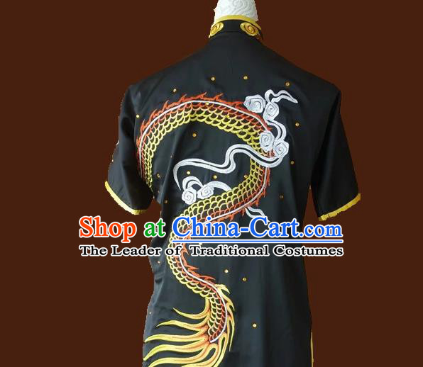 Top Kung Fu Costume Martial Arts Kung Fu Training Uniform Gongfu Shaolin Wushu Clothing for Men Women
