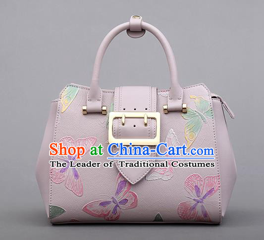 Traditional Handmade Asian Chinese Element Clutch Bags Shoulder Bag National Knurling Butterfly Handbag for Women