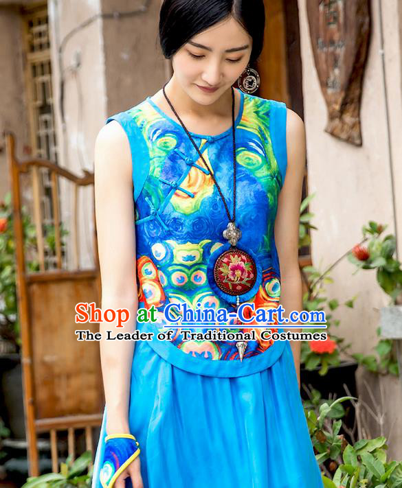 Traditional Ancient Chinese Young Women Cheongsam Dress Republic of China Tangsuit Stand Collar Blouse Dress Tang Suit Clothing for Women