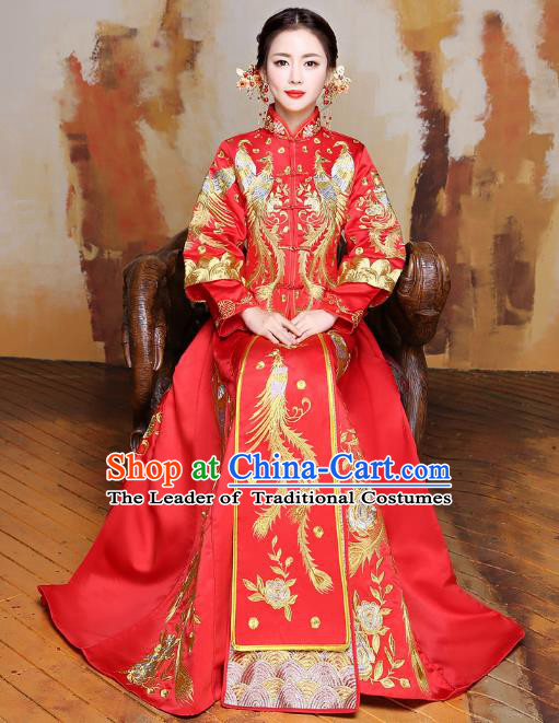 Traditional Chinese Wedding Dresses Bridal Toasting Dress - Fashion Hanfu