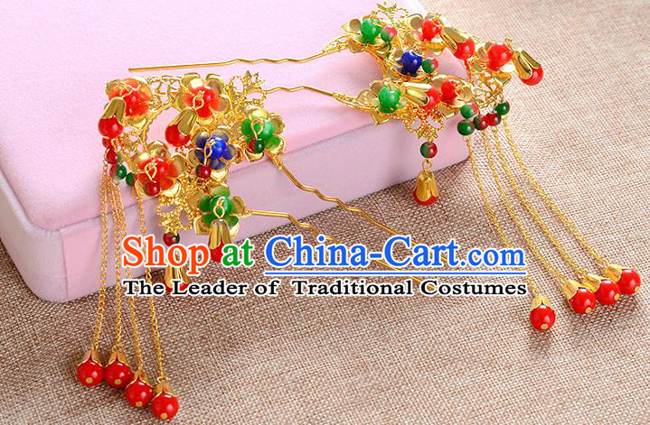 Chinese Ancient Style Hair Jewelry Accessories Hairpins Headwear Headdress Hair Fascinators for Women