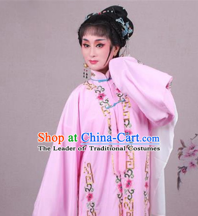 Top Grade Professional Beijing Opera Female Role Costume Pink Embroidered Cape, Traditional Ancient Chinese Peking Opera Diva Embroidery Clothing