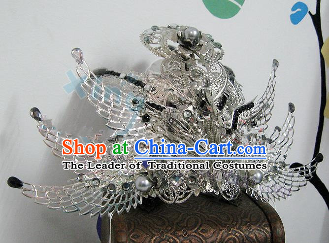 Traditional Handmade Chinese Ancient Classical Hair Accessories, China Ancient Royal Highness Hair Fascinators Tuinga for Men