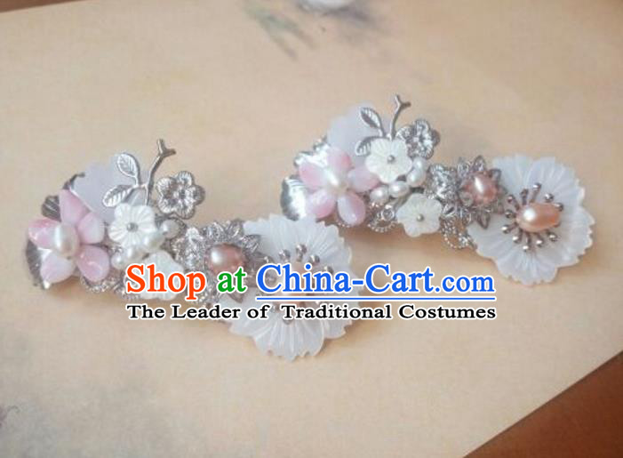 Traditional Handmade Chinese Ancient Classical Hanfu Hair Accessories Palace Lady Hair Claw, Princess Hairpins Hair Stick Headwear for Women