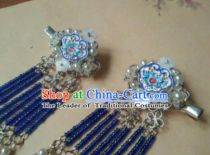 Chinese Ancient Style Hair Jewelry Accessories Xiuhe Suit Hairpins Headwear Headdress Bride Hair Fascinators for Women