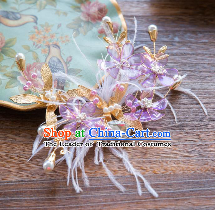 Chinese Hair Jewelry Accessories Hairpins Headwear Headdress Hair Crown for Women