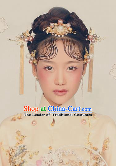 Chinese Hair Jewelry Accessories Hairpins Headwear Headdress Hair Crown for Women