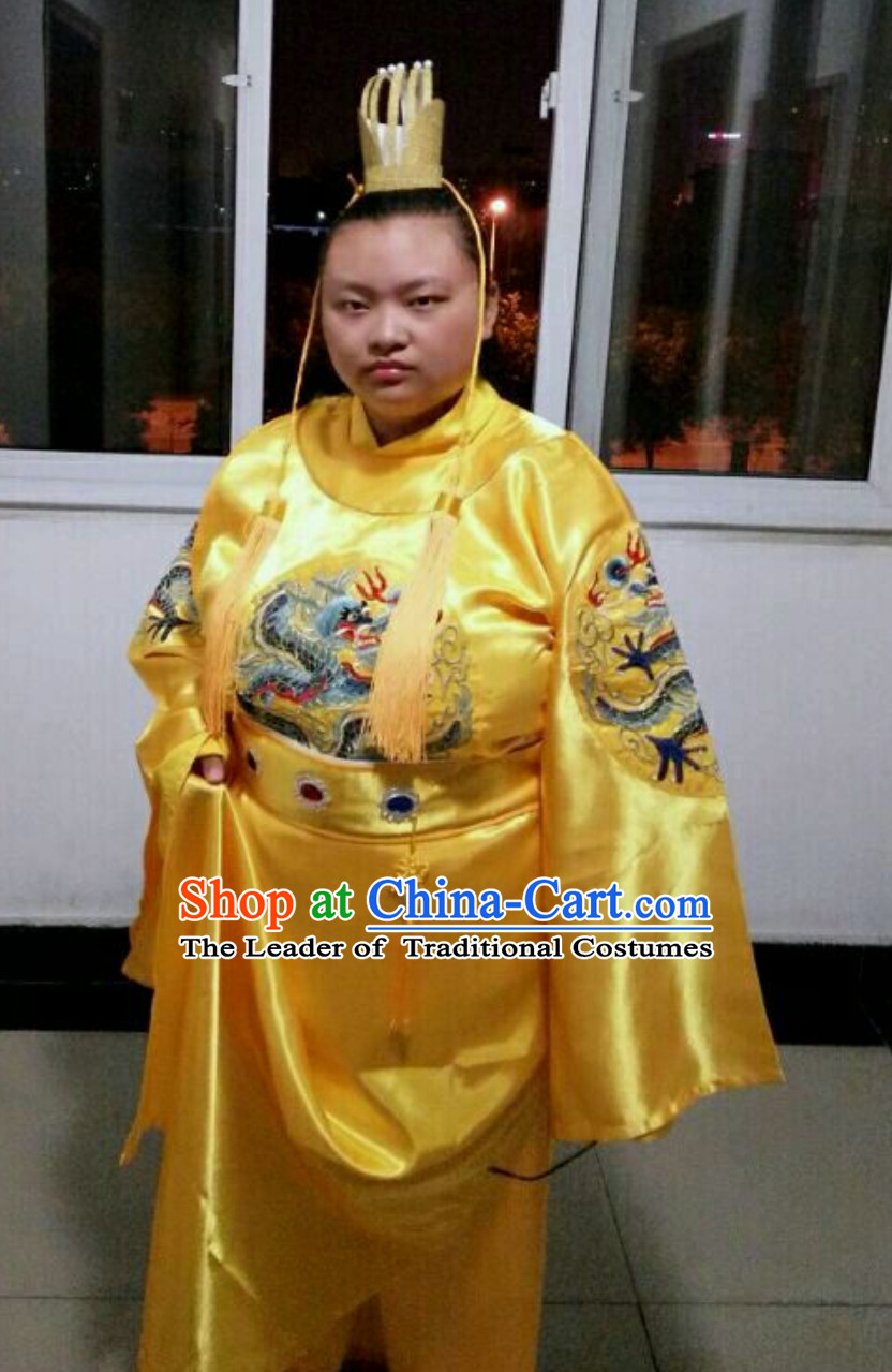 Ancient Chinese Tang Dynasty Emperor Costumes Complete Set for Men