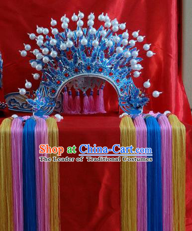 Traditional Chinese Ming Dynasty Imperial Empress Wedding Hats, China Ancient Bride Phoenix Coronet Headwear for Women