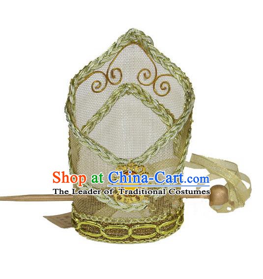 Traditional Handmade Chinese Ancient Classical Hair Accessories Prince Hairdo Crown for Men