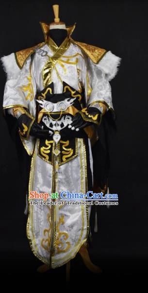 Traditional Chinese Ancient Swordsman Clothing Cosplay Kawaler Costume for Men