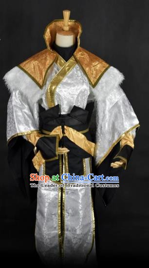 Traditional Chinese Ancient Swordsman Clothing Cosplay Royal Highness Costume for Men