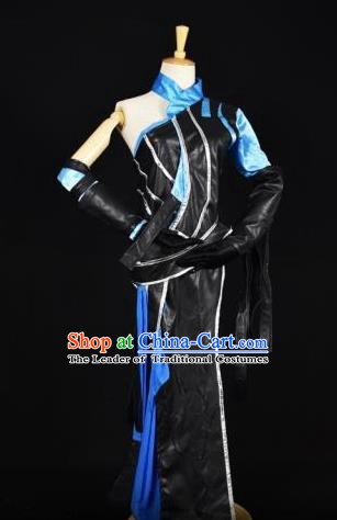 Traditional Chinese Ancient Cosplay Swordswoman Costume Tang Dynasty Young Lady Clothing